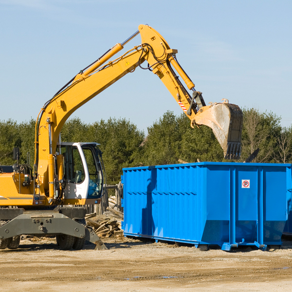 what size residential dumpster rentals are available in Mount Vernon Maine